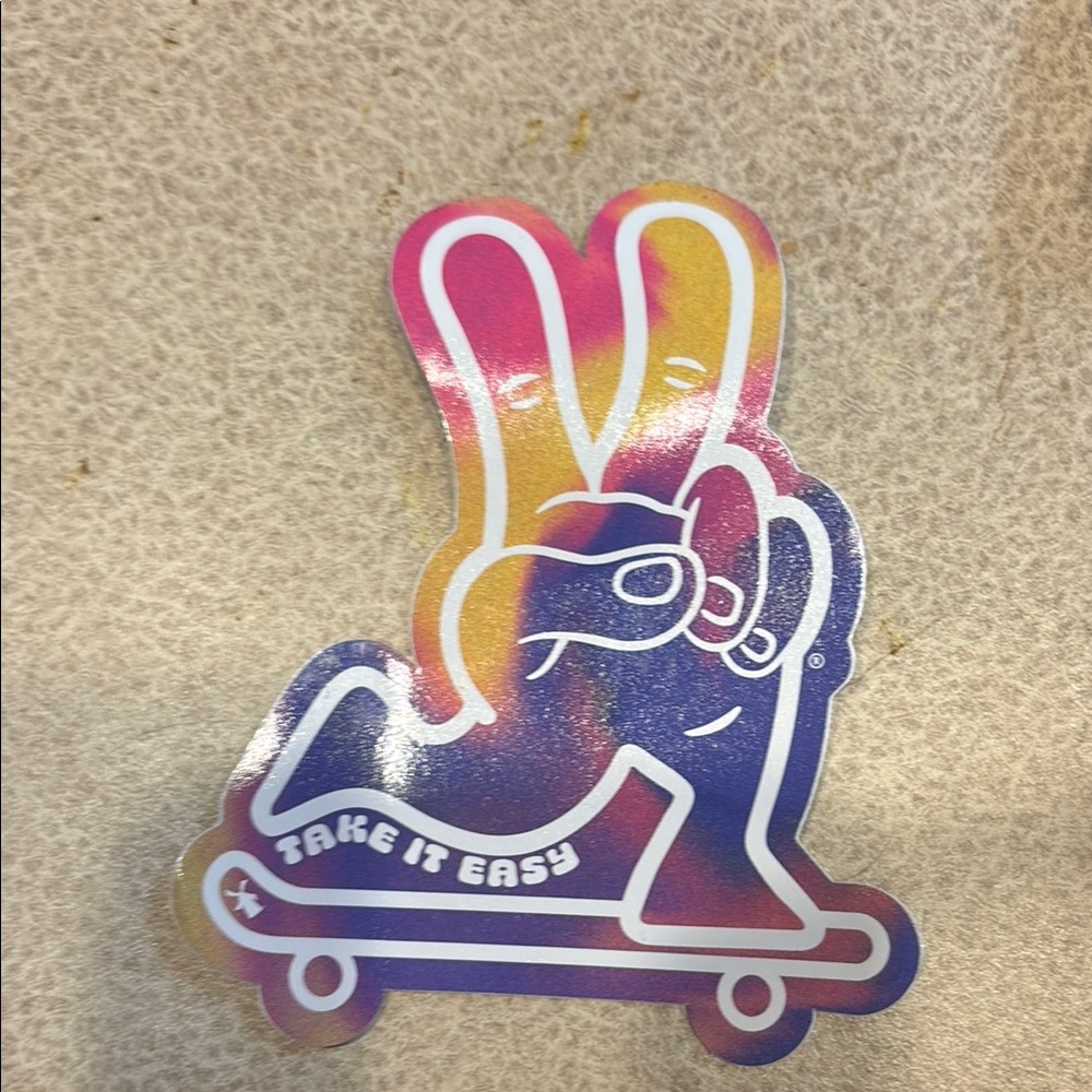 Dutch Bros Peace Sign Sticker March 2025